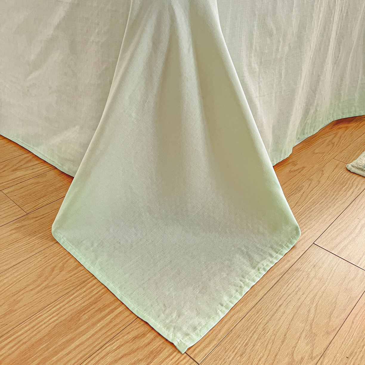 91家纺网 家纺一手货源 找家纺 仟网汇 2025新款全棉纯棉层纱四件套 黎漫