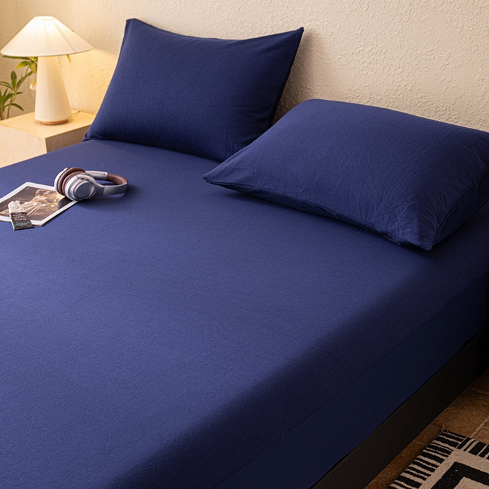 91家纺网 家纺一手货源 找家纺 （总）百寐 2025新款纯色耐脏亚朵同款深度睡眠床笠枕套床笠保护套单床笠单品床笠单件床笠