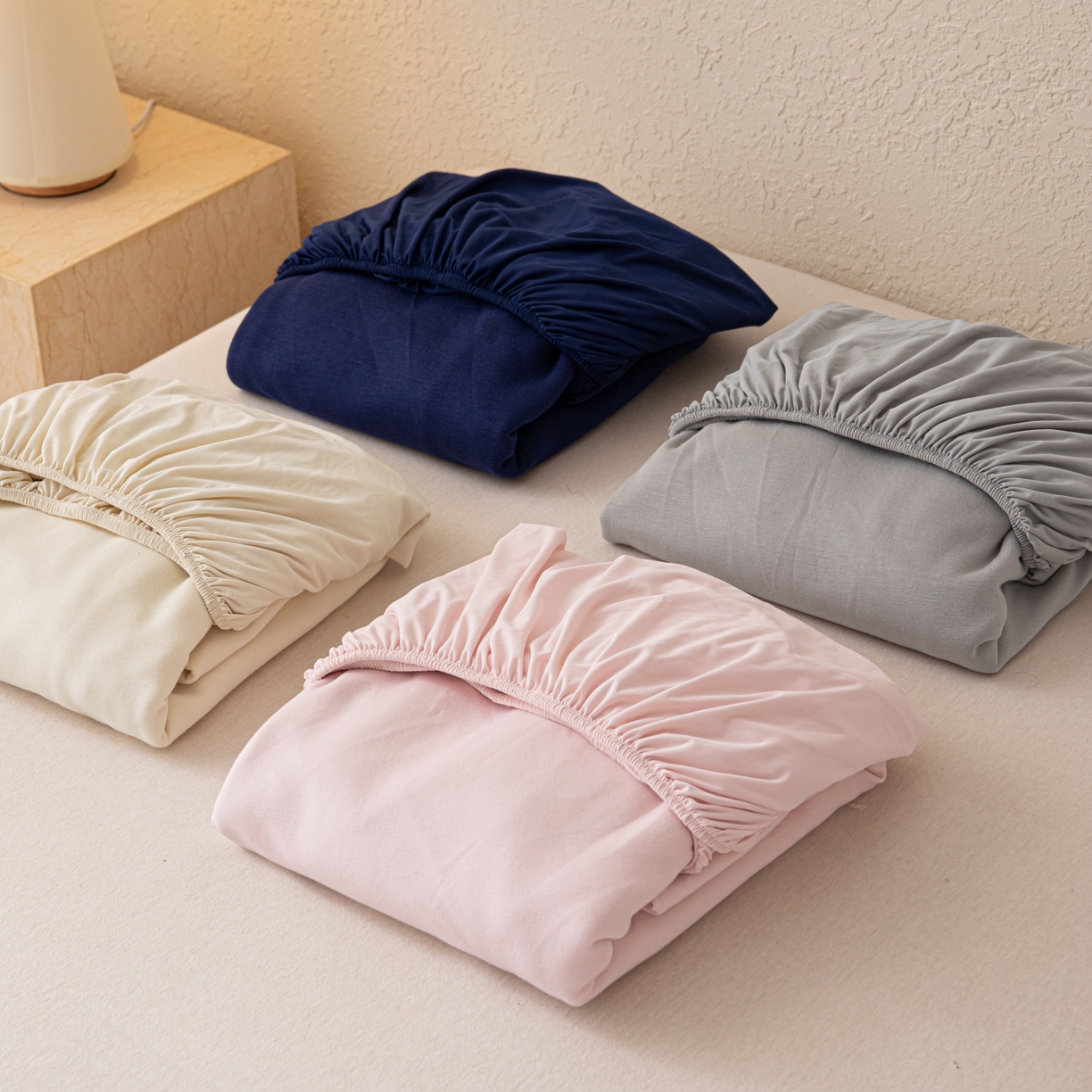 91家纺网 家纺一手货源 找家纺 （总）百寐 2025新款纯色耐脏亚朵同款深度睡眠床笠枕套床笠保护套单床笠单品床笠单件床笠