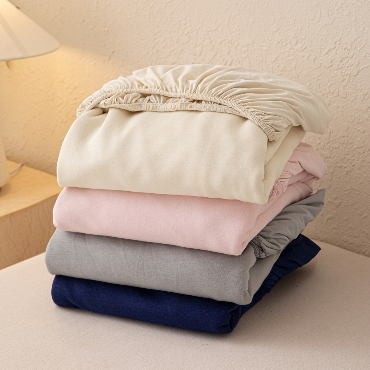 91家纺网 家纺一手货源 找家纺 百寐 2025新款纯色耐脏亚朵同款深度睡眠床笠枕套床笠保护套单床笠单品床笠单件床笠 组合图仅供参考不可下单