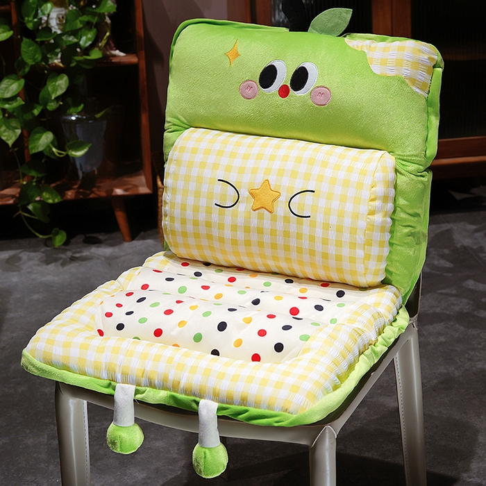 91家纺网 家纺一手货源 找家纺 （总）仟亿莱 2025新款大眼苹果格子波点护腰横条坐垫垫子