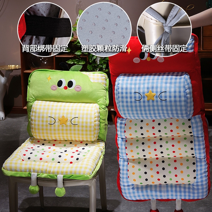 91家纺网 家纺一手货源 找家纺 仟亿莱 2025新款大眼苹果格子波点护腰横条坐垫垫子 组合图仅供参考不可下单