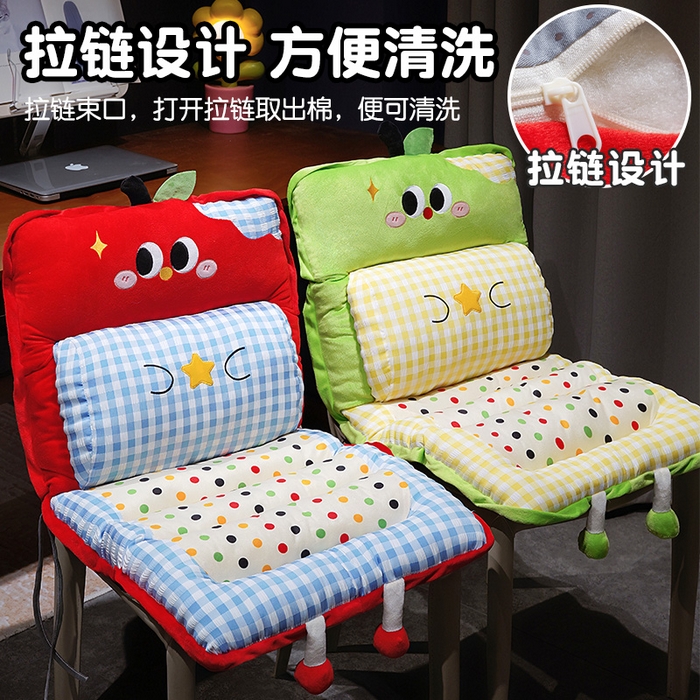 91家纺网 家纺一手货源 找家纺 仟亿莱 2025新款大眼苹果格子波点护腰横条坐垫垫子 组合图仅供参考不可下单