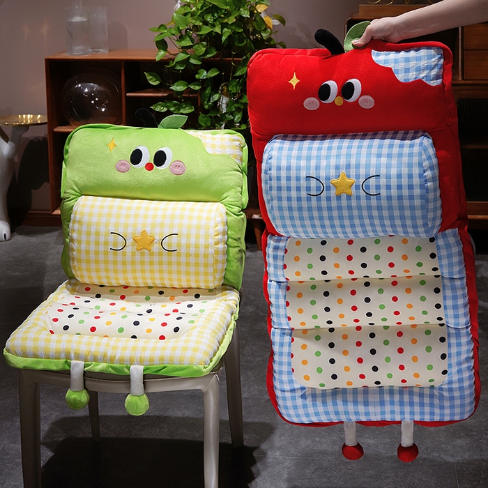 91家纺网 家纺一手货源 找家纺 （总）仟亿莱 2025新款大眼苹果格子波点护腰横条坐垫垫子