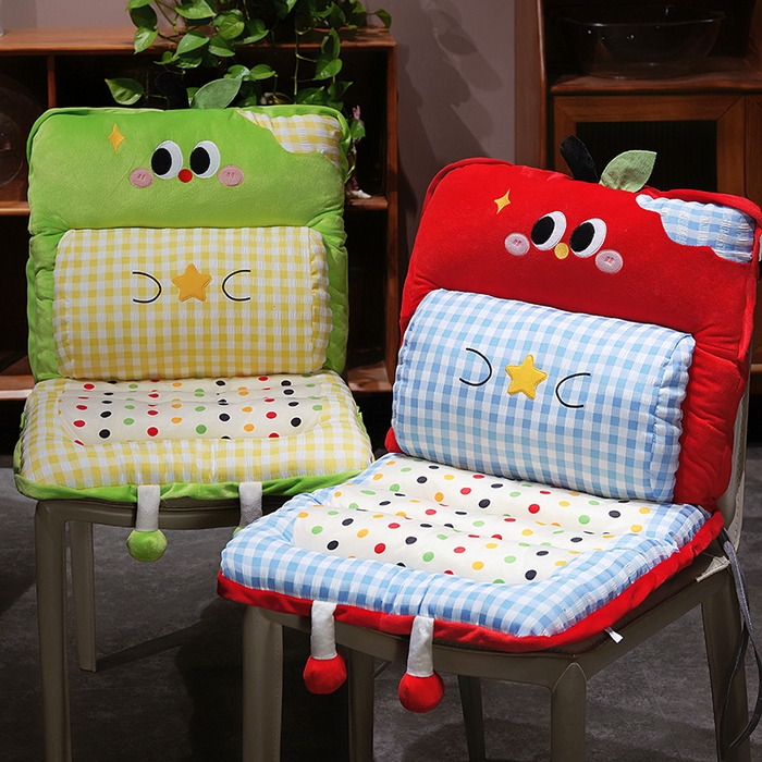 91家纺网 家纺一手货源 找家纺 （总）仟亿莱 2025新款大眼苹果格子波点护腰横条坐垫垫子