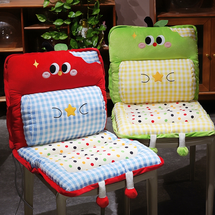 91家纺网 家纺一手货源 找家纺 仟亿莱 2025新款大眼苹果格子波点护腰横条坐垫垫子 组合图仅供参考不可下单