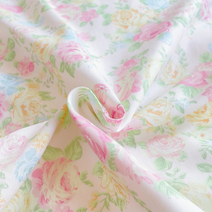 91家纺网 家纺一手货源 找家纺 小叮当家纺仓储工厂店 2025新款直播爆款全棉纯棉四件套吊边一字绣工艺款四件套 嫣然花期-粉