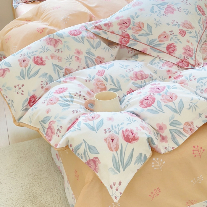 91家纺网 家纺一手货源 找家纺 小叮当家纺仓储工厂店 2025新款直播爆款全棉纯棉四件套吊边一字绣工艺款四件套 琉璃花影