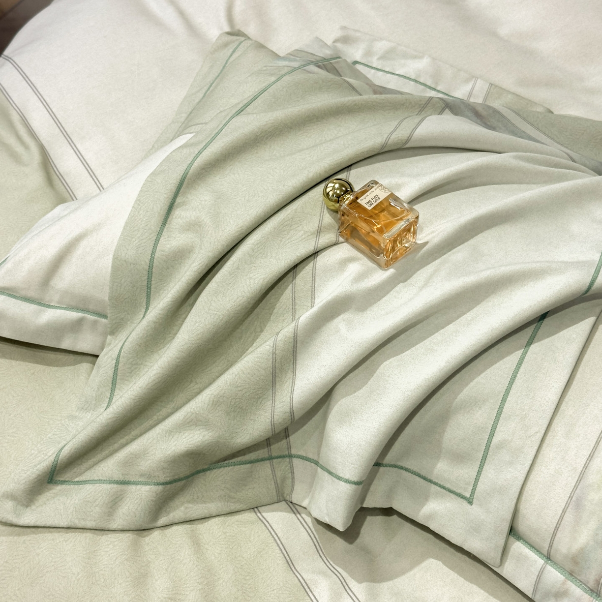 91家纺网 家纺一手货源 找家纺 喜四方 2025新款加厚全棉大版印花四件套 周末限定-绿