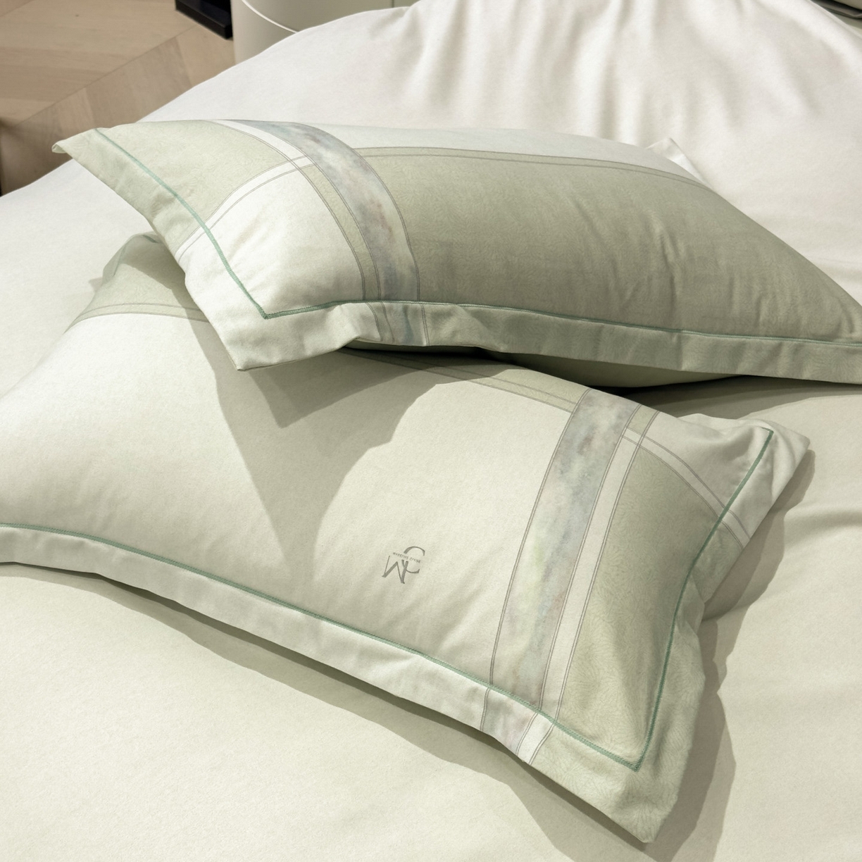 91家纺网 家纺一手货源 找家纺 喜四方 2025新款加厚全棉大版印花四件套 周末限定-绿