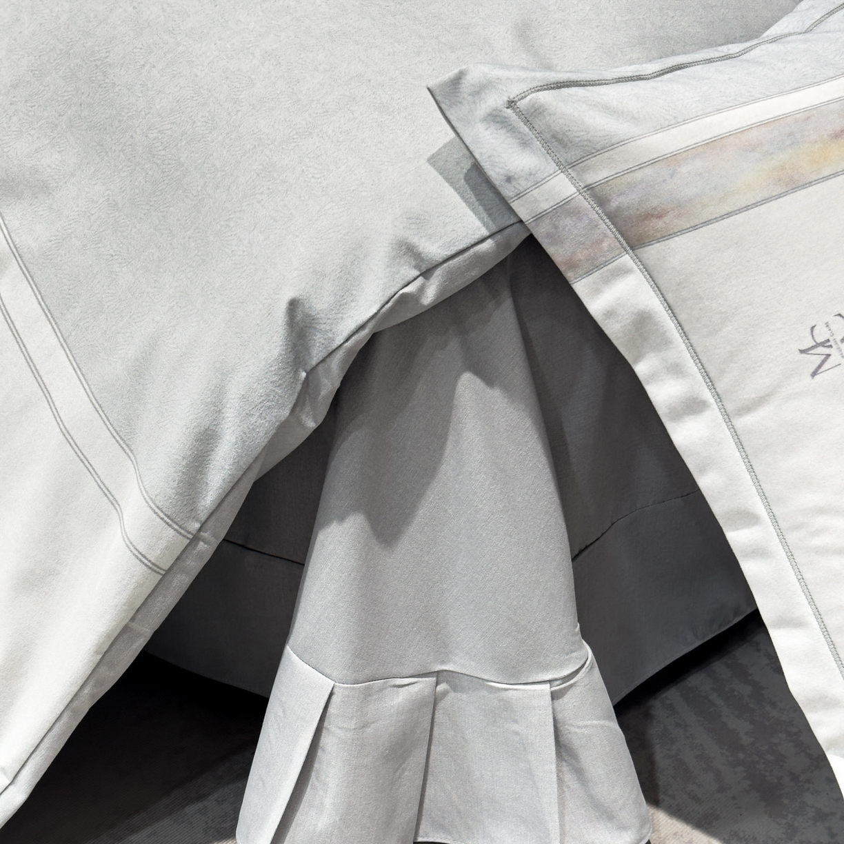 91家纺网 家纺一手货源 找家纺 喜四方 2025新款加厚全棉大版印花四件套 周末限定-灰