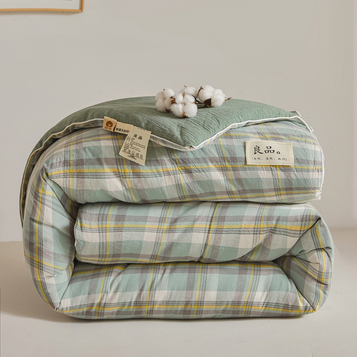 91家纺网 家纺一手货源 找家纺 小叮当家纺仓储工厂店 2025新款棉花被新疆棉花被棉絮春秋被冬被学生单人宿舍棉被褥被子被芯四季 雅致格