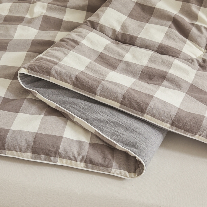 91家纺网 家纺一手货源 找家纺 小叮当家纺仓储工厂店 2025新款棉花被新疆棉花被棉絮春秋被冬被学生单人宿舍棉被褥被子被芯四季 灰中格