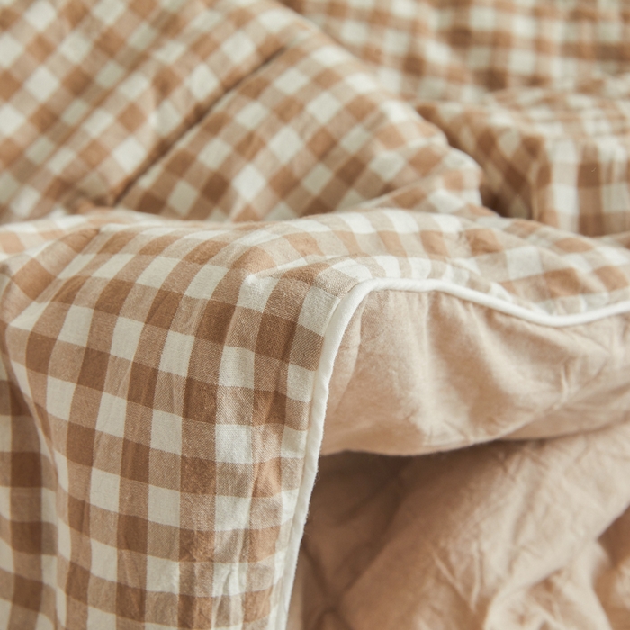 91家纺网 家纺一手货源 找家纺 小叮当家纺仓储工厂店 2025新款棉花被新疆棉花被棉絮春秋被冬被学生单人宿舍棉被褥被子被芯四季 咖小格