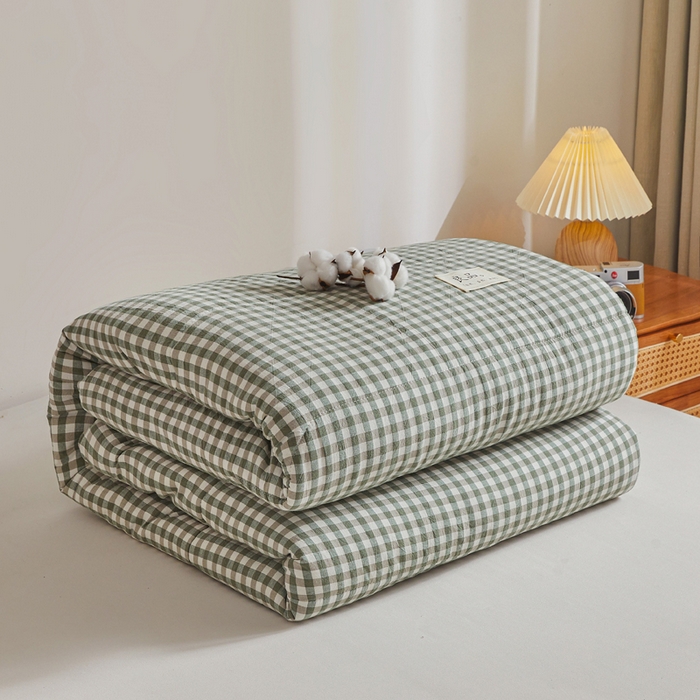 91家纺网 家纺一手货源 找家纺 小叮当家纺仓储工厂店 2025新款棉花被新疆棉花被棉絮春秋被冬被学生单人宿舍棉被褥被子被芯四季 绿小格