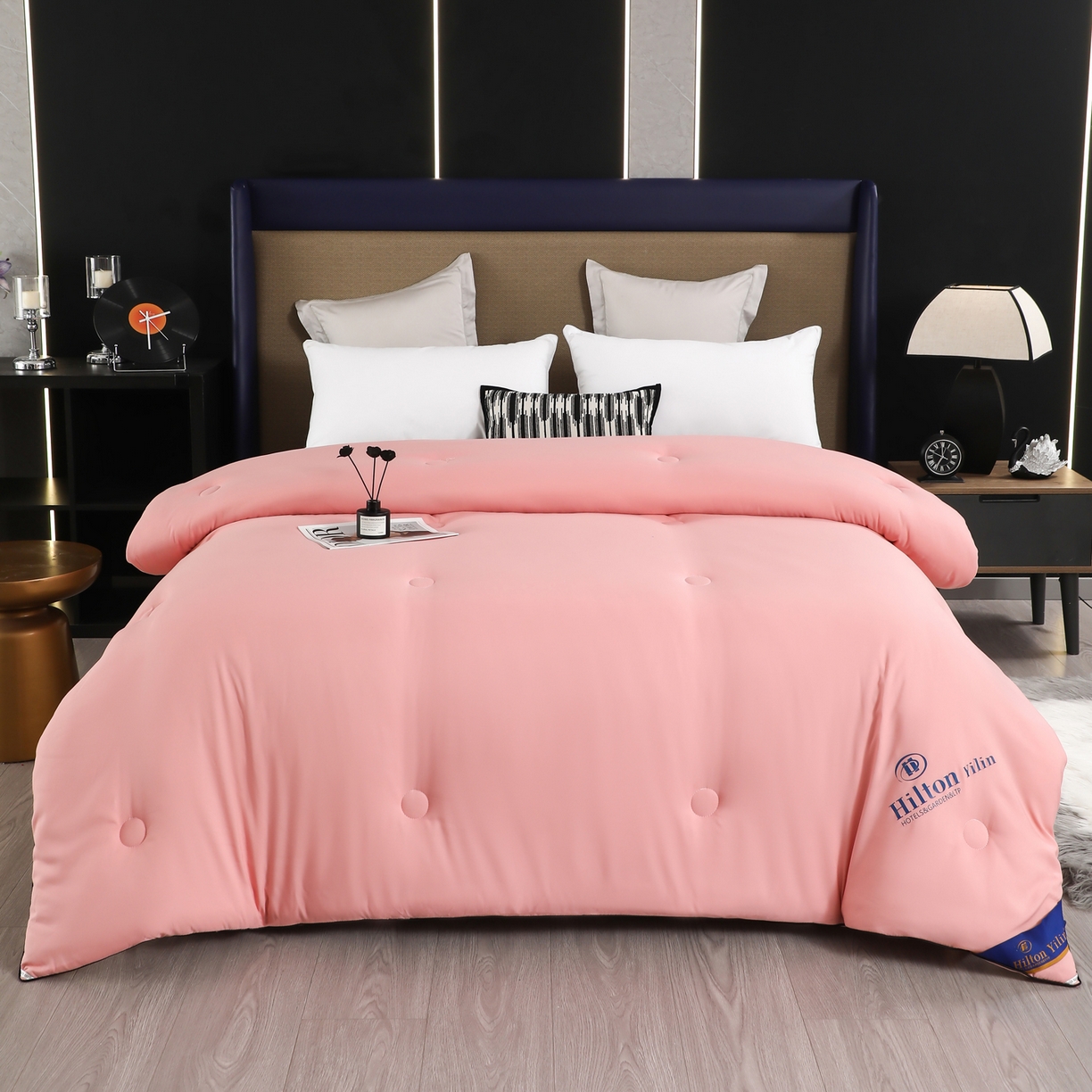 瑶瑶家居 2025新款棉丝被子被芯-希尔顿 希尔顿-豆沙