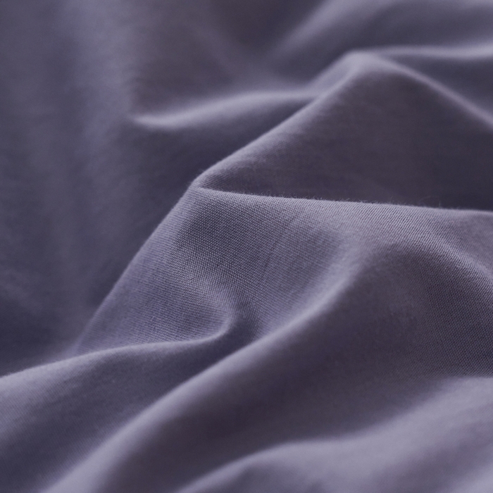 91家纺网 家纺一手货源 找家纺 蓝邻家纺 2025新款A类全棉纯棉水洗棉纯色贴标系列四件套-风格一 优雅紫