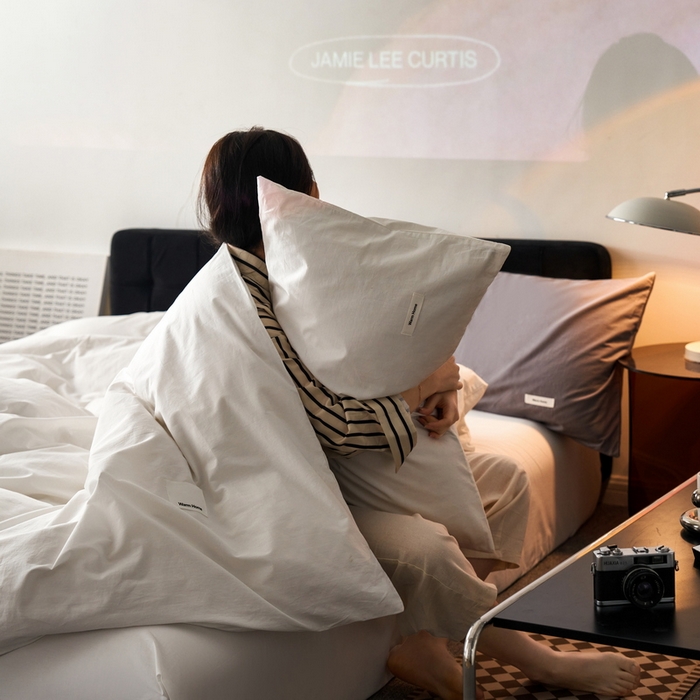 91家纺网 家纺一手货源 找家纺 蓝邻家纺 2025新款A类全棉纯棉水洗棉纯色贴标系列四件套-风格一 贵族白