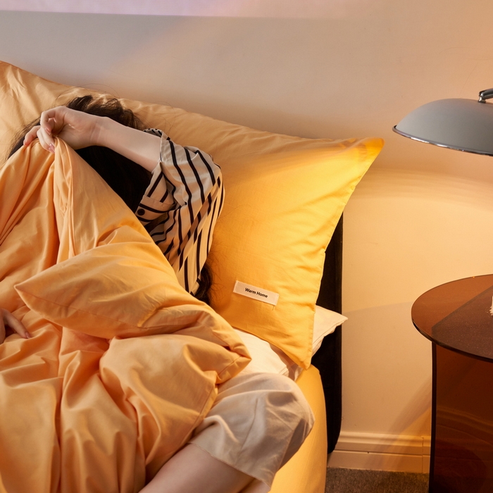 91家纺网 家纺一手货源 找家纺 蓝邻家纺 2025新款A类全棉纯棉水洗棉纯色贴标系列四件套-风格一 小雏菊