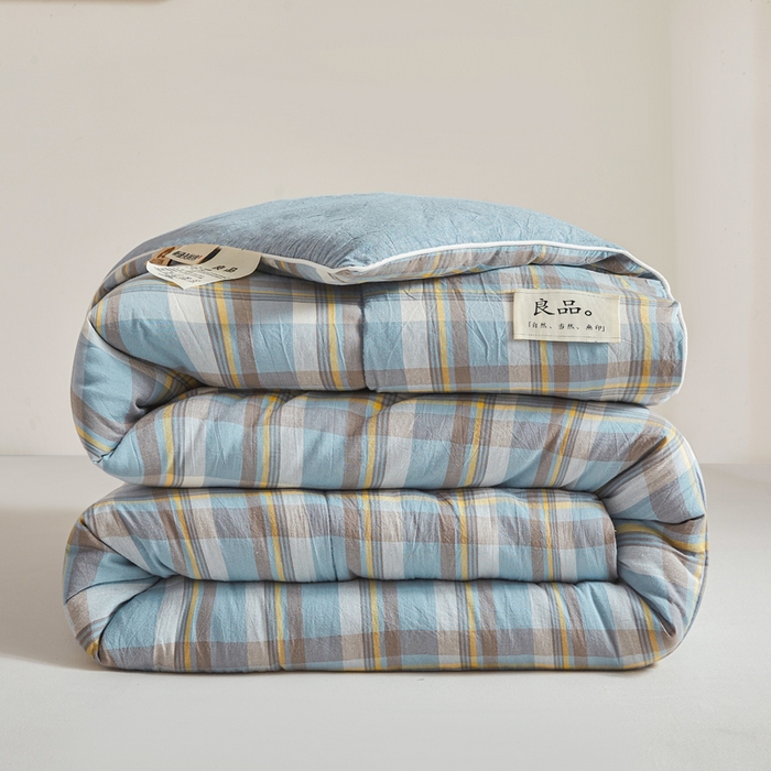 91家纺网 家纺一手货源 找家纺 小叮当家纺仓储工厂店 2025新款棉花被新疆棉花被棉絮春秋被冬被学生单人宿舍棉被褥被子被芯四季 绅士格