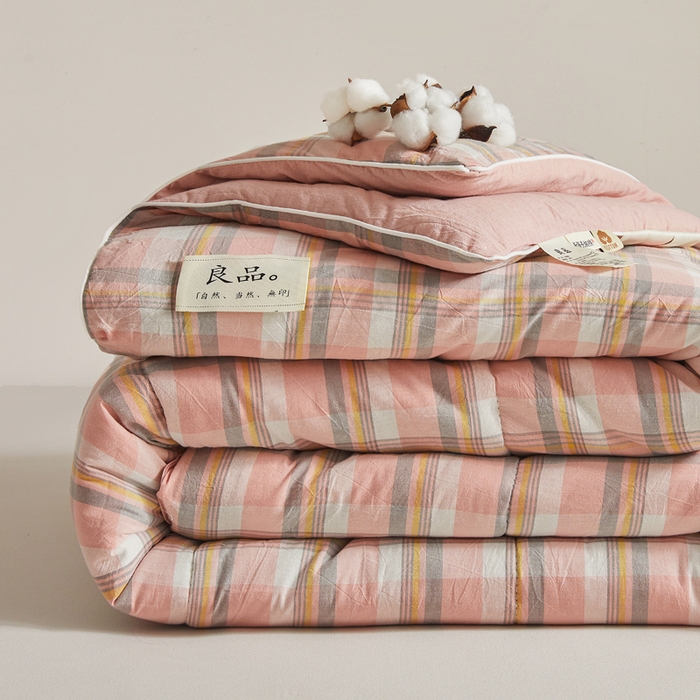 91家纺网 家纺一手货源 找家纺 小叮当家纺仓储工厂店 2025新款棉花被新疆棉花被棉絮春秋被冬被学生单人宿舍棉被褥被子被芯四季 温馨格