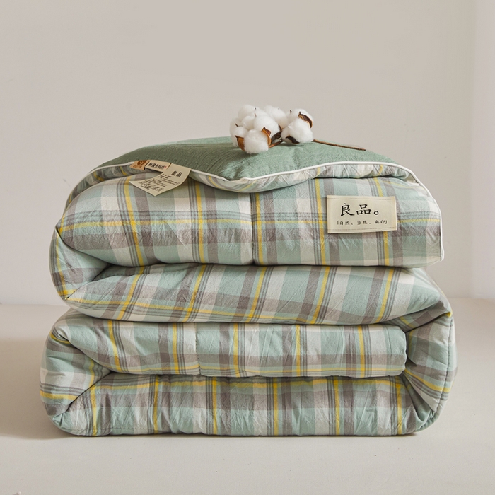 91家纺网 家纺一手货源 找家纺 小叮当家纺仓储工厂店 2025新款棉花被新疆棉花被棉絮春秋被冬被学生单人宿舍棉被褥被子被芯四季 雅致格