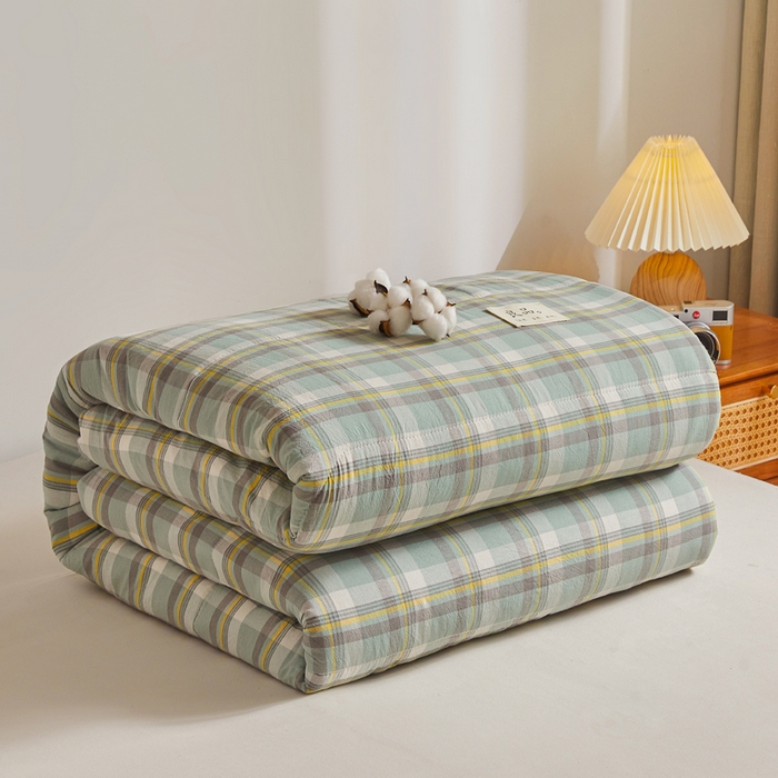 91家纺网 家纺一手货源 找家纺 小叮当家纺仓储工厂店 2025新款棉花被新疆棉花被棉絮春秋被冬被学生单人宿舍棉被褥被子被芯四季 雅致格