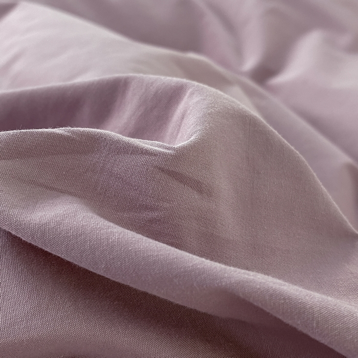 91家纺网 家纺一手货源 找家纺 蓝邻家纺 2025新款A类全棉纯棉水洗棉纯色贴标系列四件套-风格二 千黛紫