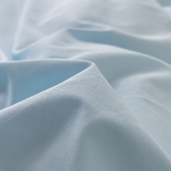 91家纺网 家纺一手货源 找家纺 蓝邻家纺 2025新款A类全棉纯棉水洗棉纯色贴标系列四件套-风格二 粉末蓝