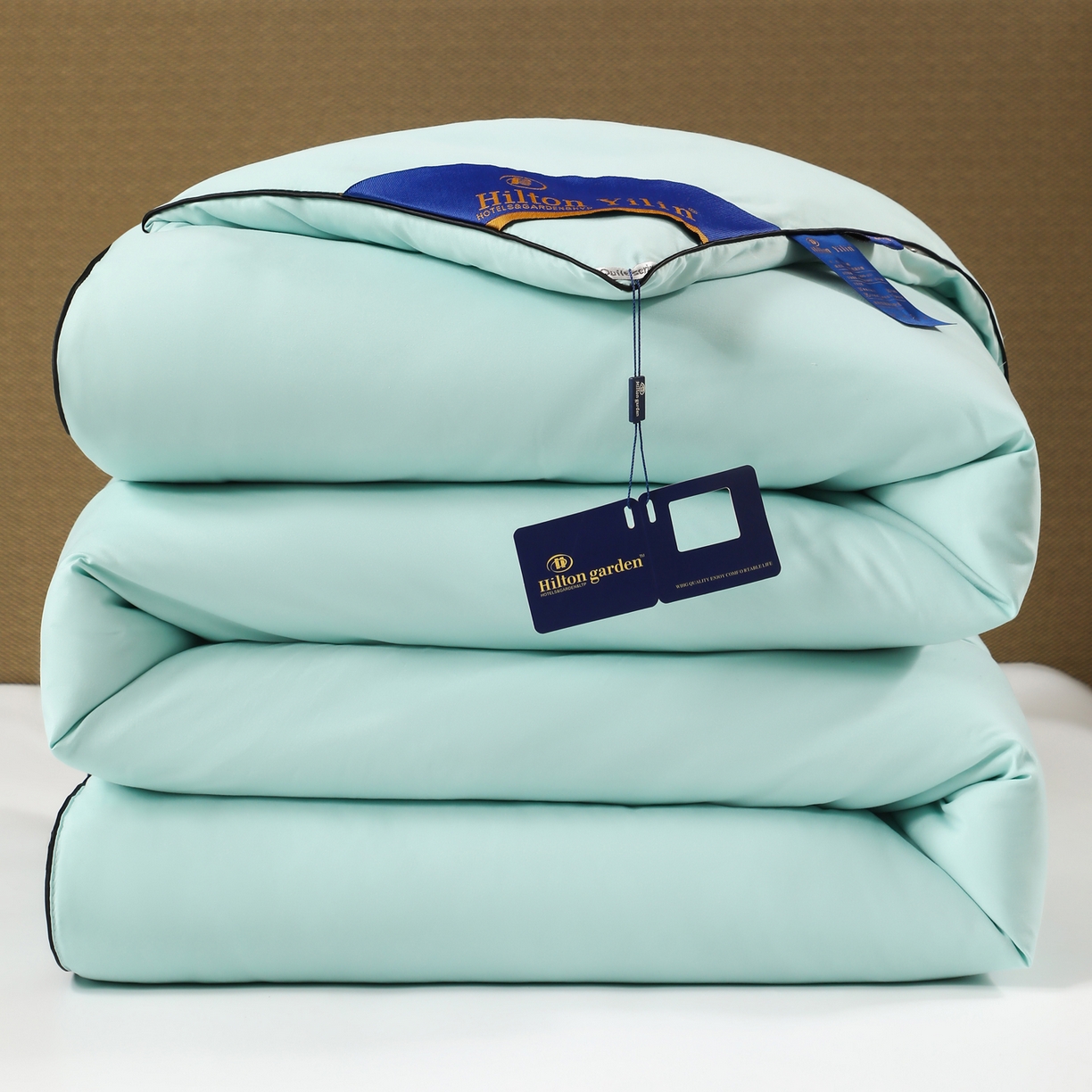 91家纺网 家纺一手货源 找家纺 寝美资家居 2025新款棉丝被子被芯-希尔顿 希尔顿-绿色