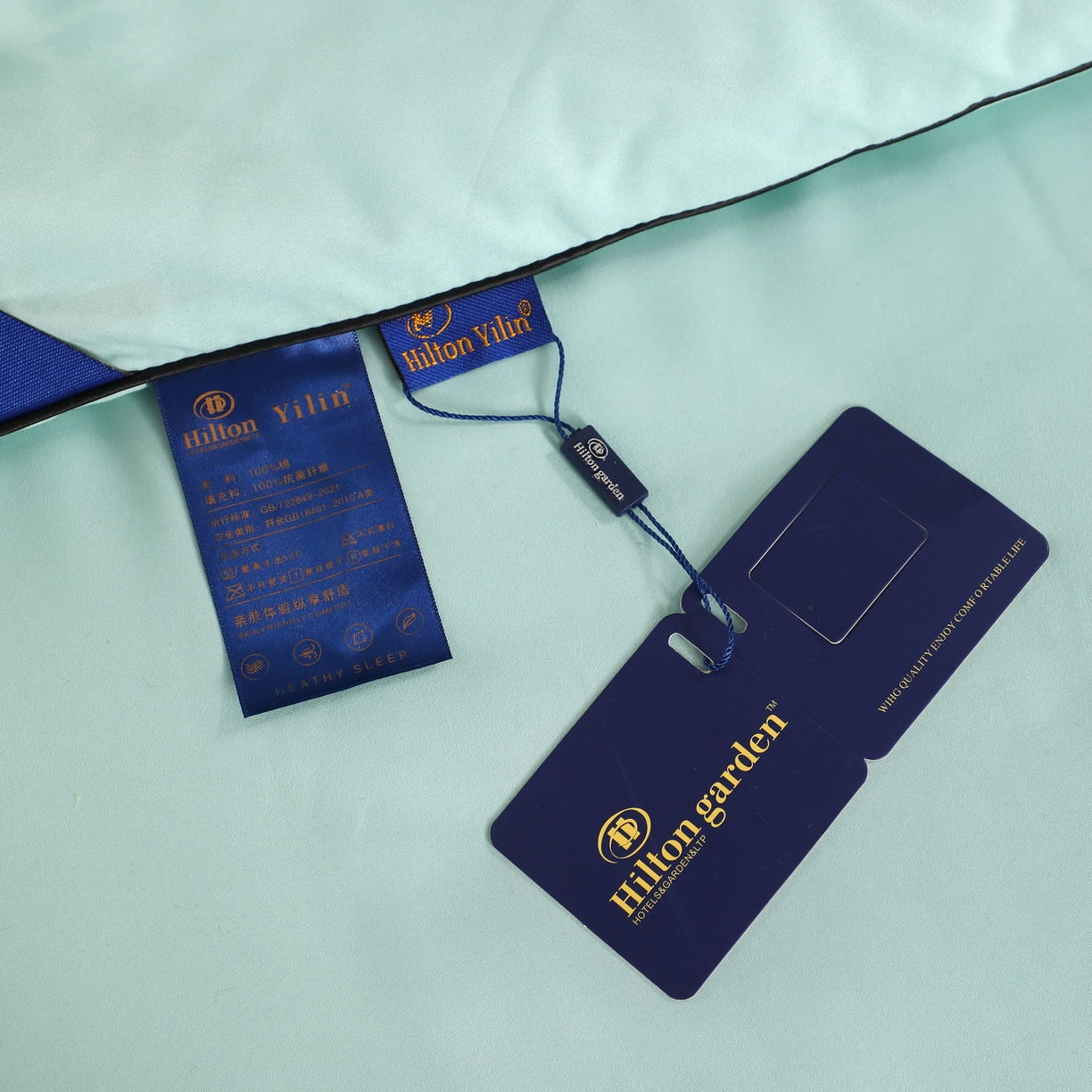 91家纺网 家纺一手货源 找家纺 寝美资家居 2025新款棉丝被子被芯-希尔顿 希尔顿-绿色