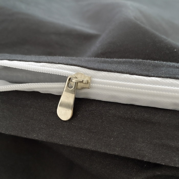 91家纺网 家纺一手货源 找家纺 蓝邻家纺 2025新款A类全棉纯棉水洗棉纯色贴标系列四件套-风格二 高级灰