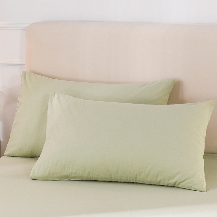 91家纺网 家纺一手货源 找家纺 （总）蓝邻家纺 2025新款全棉纯棉磨毛简约系列单枕套