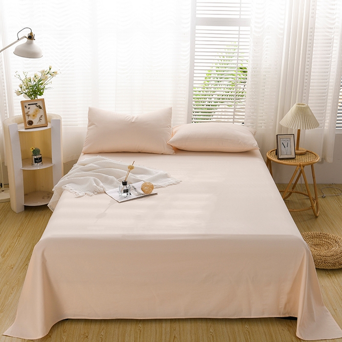 91家纺网 家纺一手货源 找家纺 蓝邻家纺 2025新款A类全棉纯棉水洗棉纯色贴标系列四件套-风格二 星辰灰