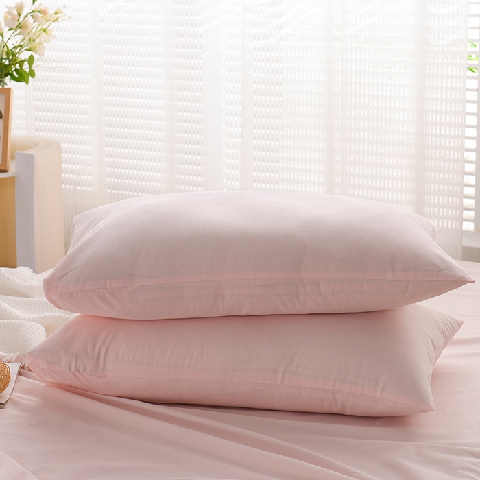 91家纺网 家纺一手货源 找家纺 蓝邻家纺 2025新款全棉纯棉磨毛简约系列单床单 桃花粉