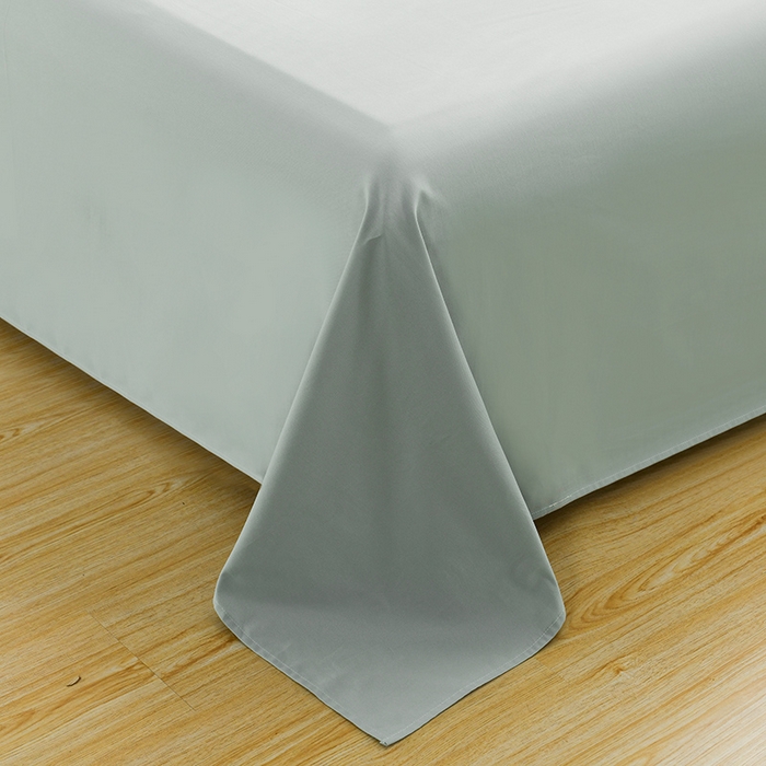 91家纺网 家纺一手货源 找家纺 蓝邻家纺 2025新款全棉纯棉磨毛简约系列单床单 水蓝