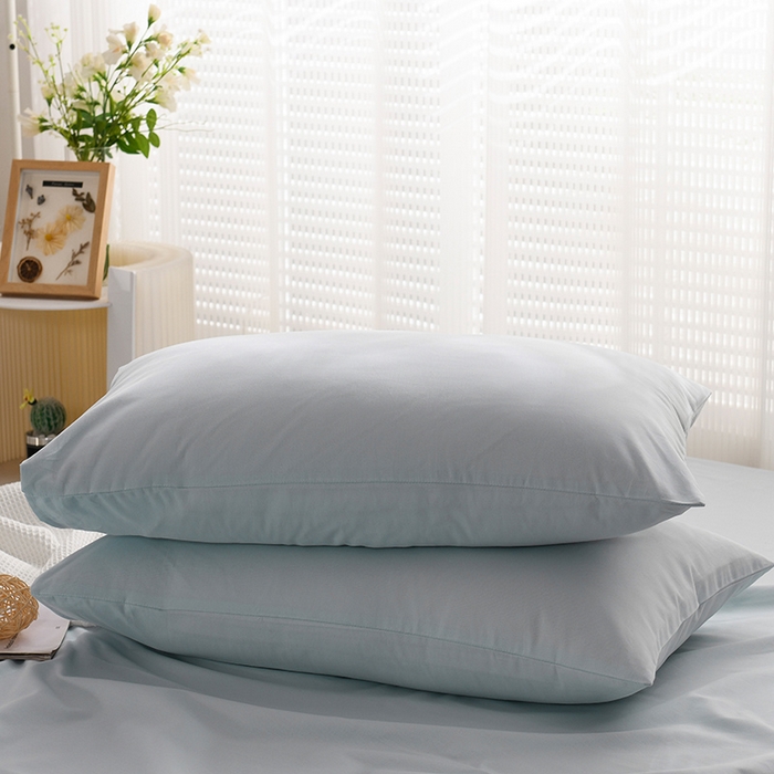 91家纺网 家纺一手货源 找家纺 蓝邻家纺 2025新款全棉纯棉磨毛简约系列单床单 水云蓝