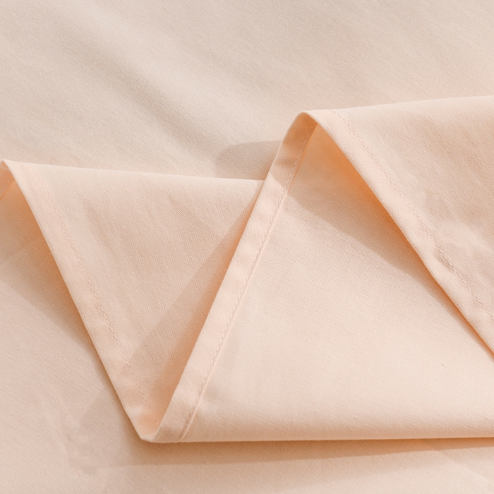 91家纺网 家纺一手货源 找家纺 蓝邻家纺 2025新款全棉纯棉磨毛简约系列单床单 白桃麻薯