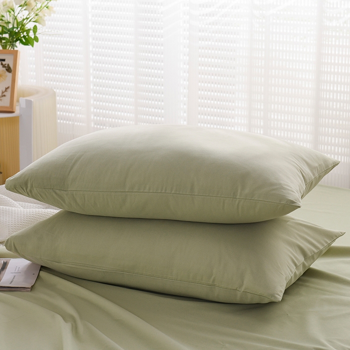 91家纺网 家纺一手货源 找家纺 蓝邻家纺 2025新款全棉纯棉磨毛简约系列单床单 青绿