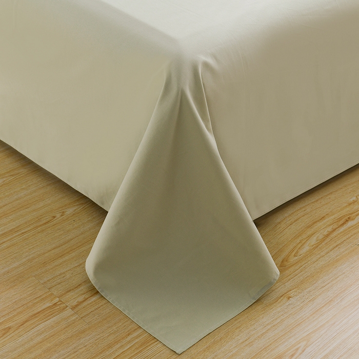 91家纺网 家纺一手货源 找家纺 蓝邻家纺 2025新款全棉纯棉磨毛简约系列单床单 青绿