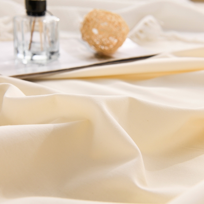 91家纺网 家纺一手货源 找家纺 蓝邻家纺 2025新款全棉纯棉磨毛简约系列单床单 奶油黄