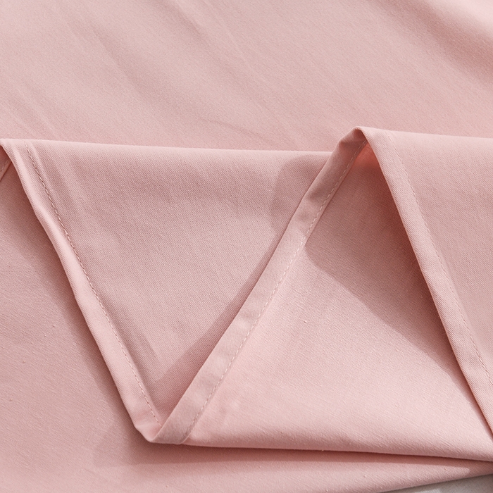 91家纺网 家纺一手货源 找家纺 蓝邻家纺 2025新款全棉纯棉磨毛简约系列单床单 豆沙