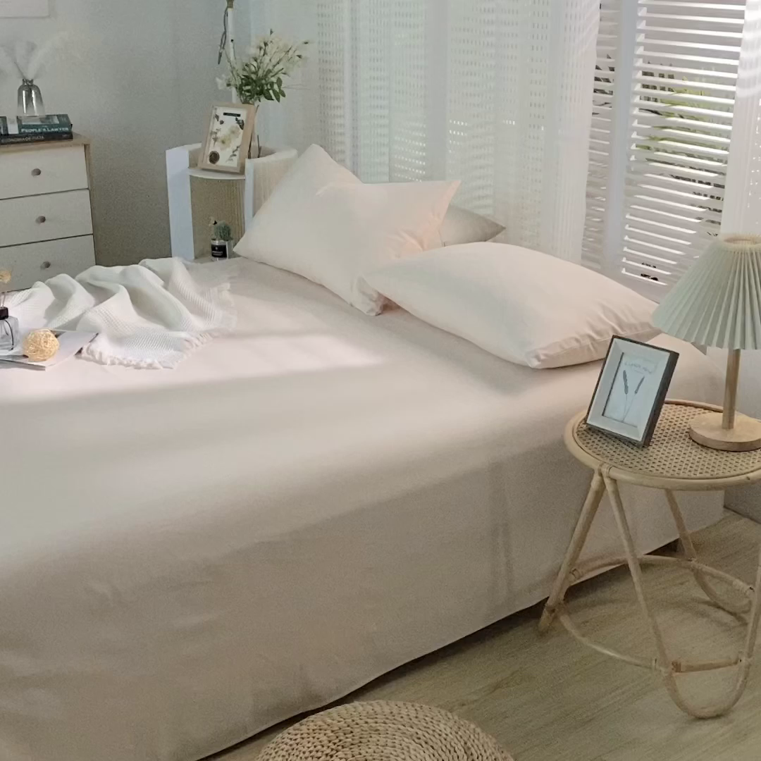 91家纺网 家纺一手货源 找家纺 （总）蓝邻家纺 2025新款全棉纯棉磨毛简约系列单床单