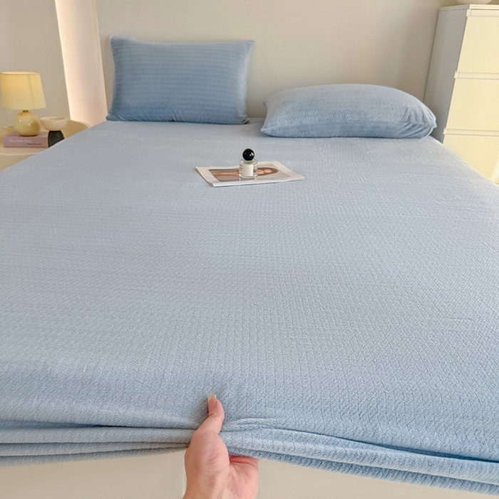 91家纺网 家纺一手货源 找家纺 （总）小叮当家纺仓储工厂店 2025新款韩国绒阳离子绒单件床笠单品床笠单床笠