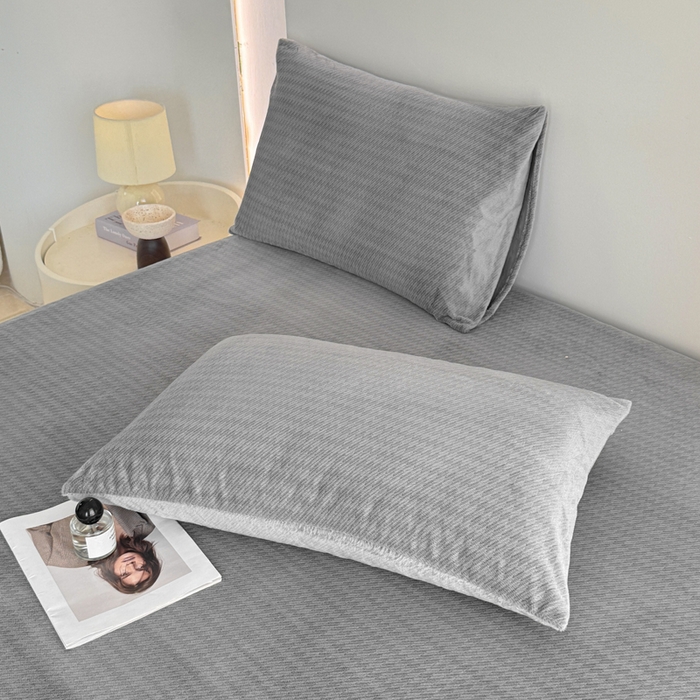 91家纺网 家纺一手货源 找家纺 小叮当家纺仓储工厂店 2025新款韩国绒阳离子绒单件床笠单品床笠单床笠 阳离子绒-灰色