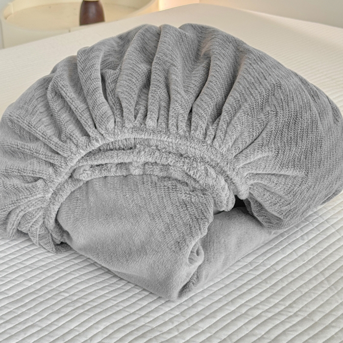 91家纺网 家纺一手货源 找家纺 小叮当家纺仓储工厂店 2025新款韩国绒阳离子绒单件床笠单品床笠单床笠 阳离子绒-灰色