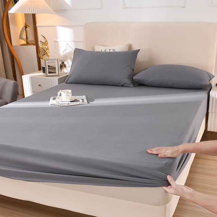 91家纺网 家纺一手货源 找家纺 （总）蓝邻家纺 2025新款全棉纯棉磨毛简约系列单床笠