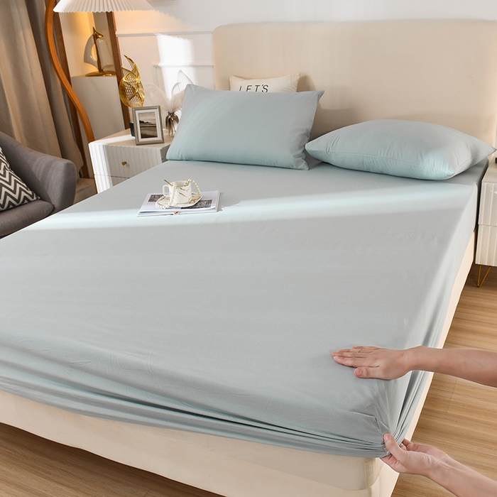 91家纺网 家纺一手货源 找家纺 （总）蓝邻家纺 2025新款全棉纯棉磨毛简约系列单床笠