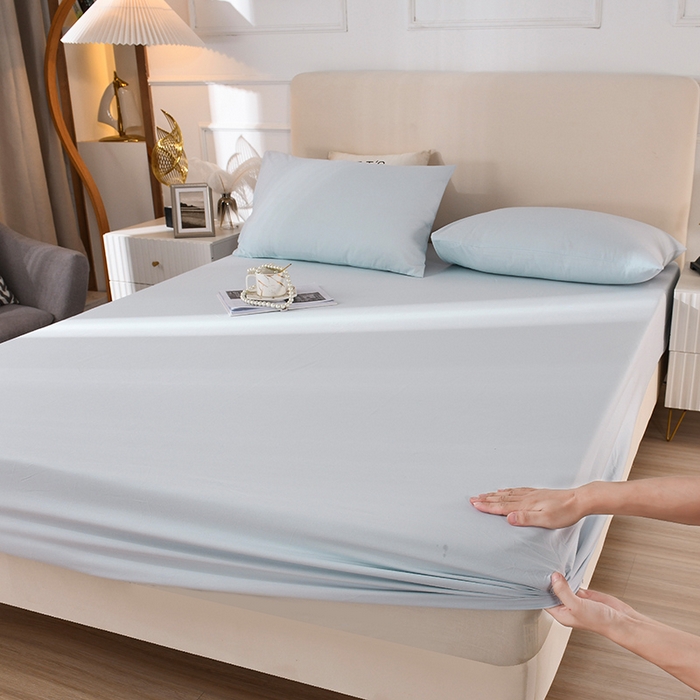 91家纺网 家纺一手货源 找家纺 （总）蓝邻家纺 2025新款全棉纯棉磨毛简约系列单床笠