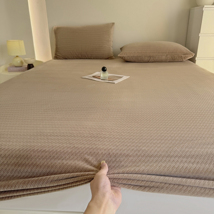 小叮当家纺仓储工厂店 2025新款韩国绒阳离子绒单件床笠单品床笠单床笠 阳离子绒-卡其
